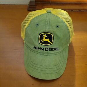 Toddler John Deere Authentic baseball hat cap mesh back Green&yellow